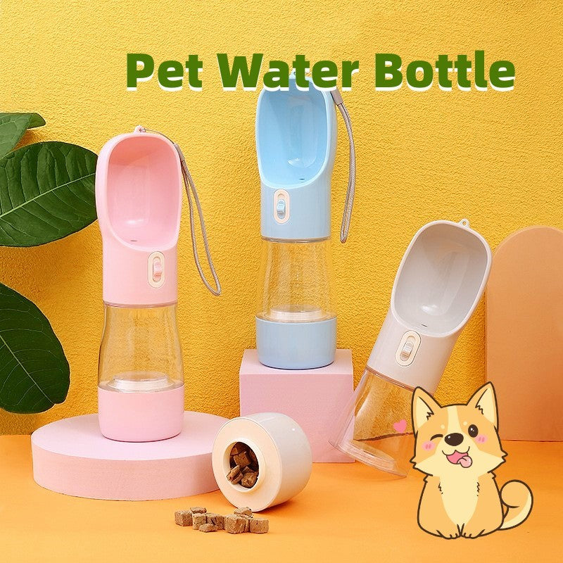 Portable Pet Water Bottle – 458ml Leak-Proof Dog & Cat Travel Cup – grooming kit