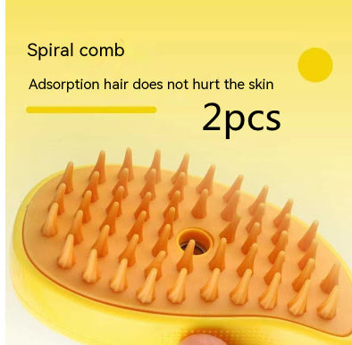 Modern Plastic Pet Brush – Compact & Gentle Grooming for Cats & Dogs
