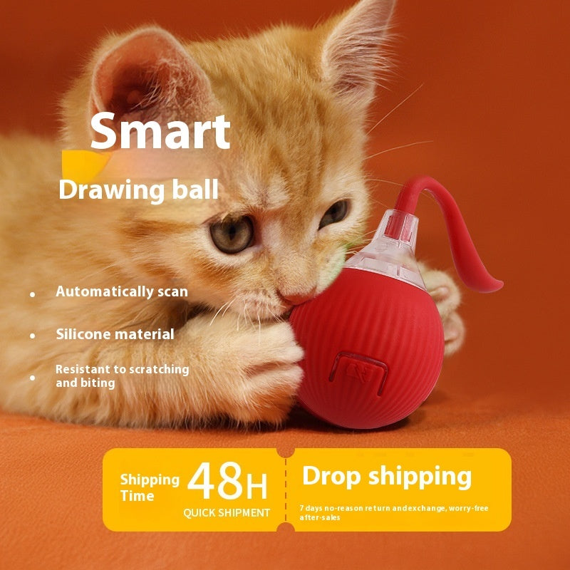 Smart Motion-Activated Cat Toy with Chirping Sound – 3 Modes