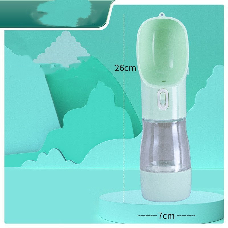 Portable Pet Water Bottle – 458ml Leak-Proof Dog & Cat Travel Cup