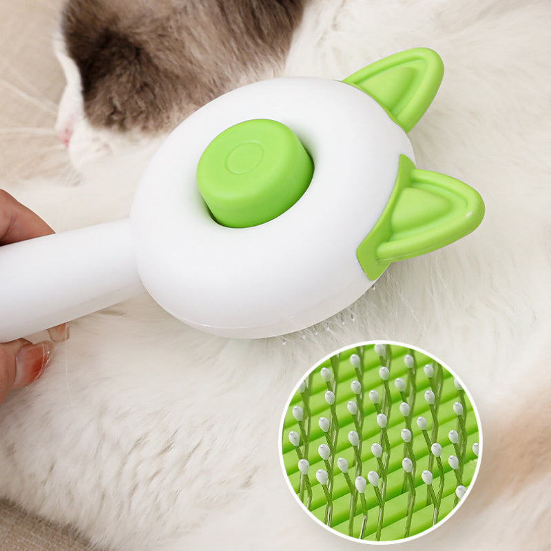 Pet Hair Removal Massage Comb – 2-in-1 Deshedding & Grooming Brush for Cats