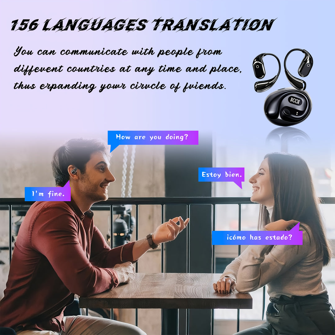 PAVUN Wireless Translation Earbuds | Real-Time Language