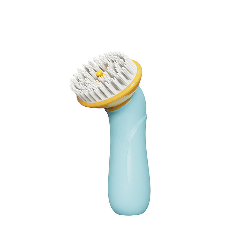 Pet Bath Massage Brush for Dogs & Cats – Soft TPR Grooming Tool for Shedding & Bathing