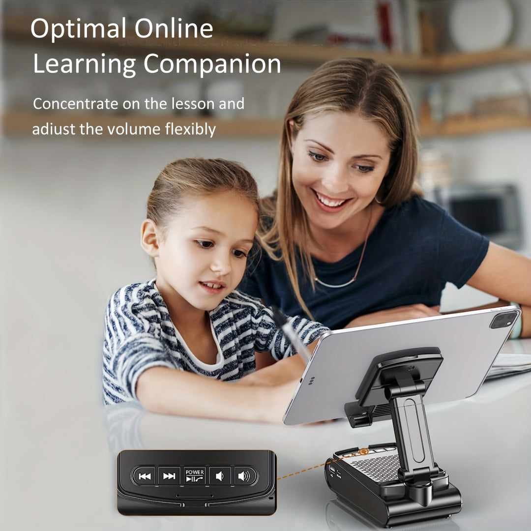 Wireless Speaker Phone Stand – Stereo Sound with Bass Boost