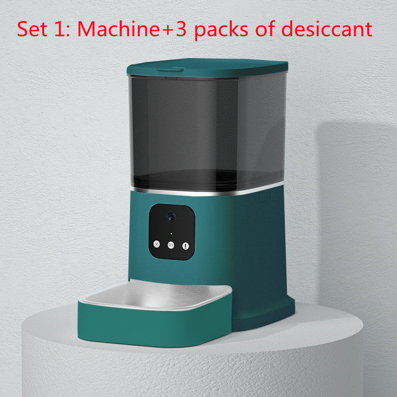 Smart WiFi Automatic Cat Feeder – 6L Capacity with App Control, Voice Feed & Video Options