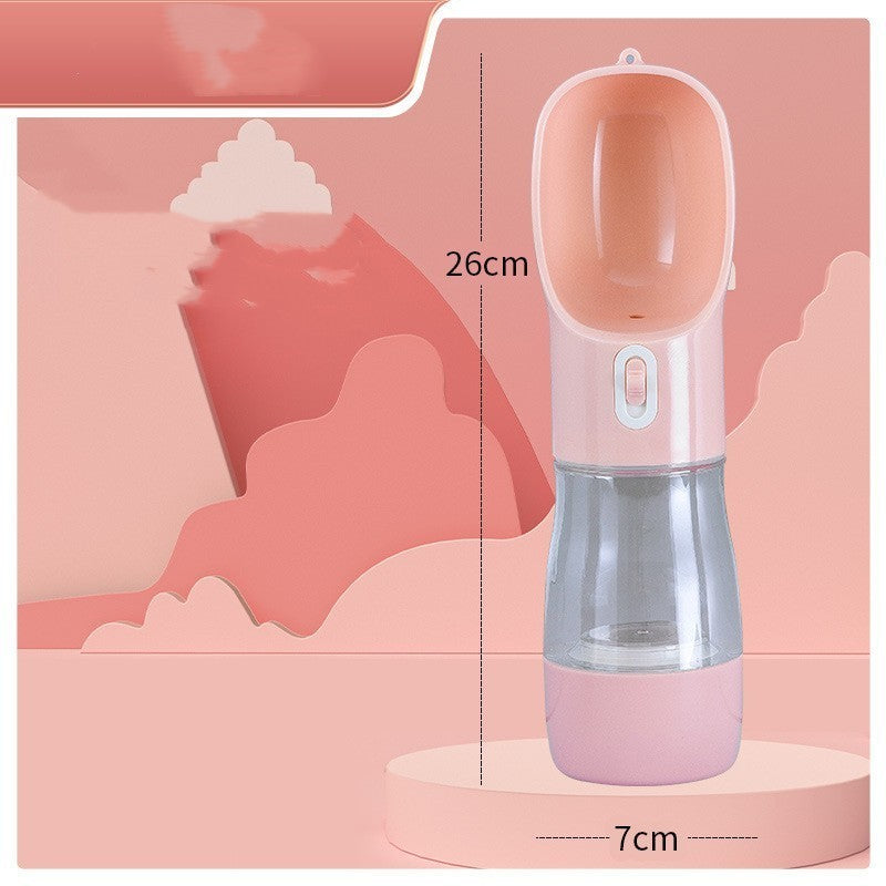 Portable Pet Water Bottle – 458ml Leak-Proof Dog & Cat Travel Cup