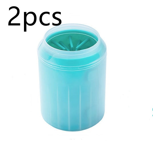 Pet Paw Cleaner Cup – 360° Soft Bristle Cleaner for Dogs & Cats