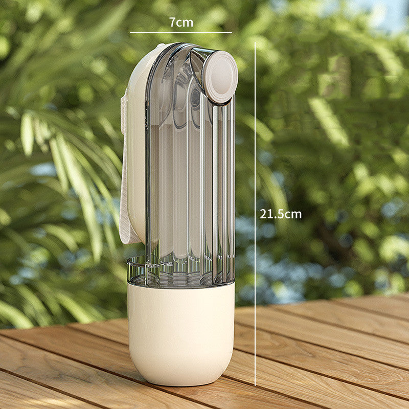 Portable Pet Water Dispenser – One-Handed Travel Bottle for Dogs & Cats