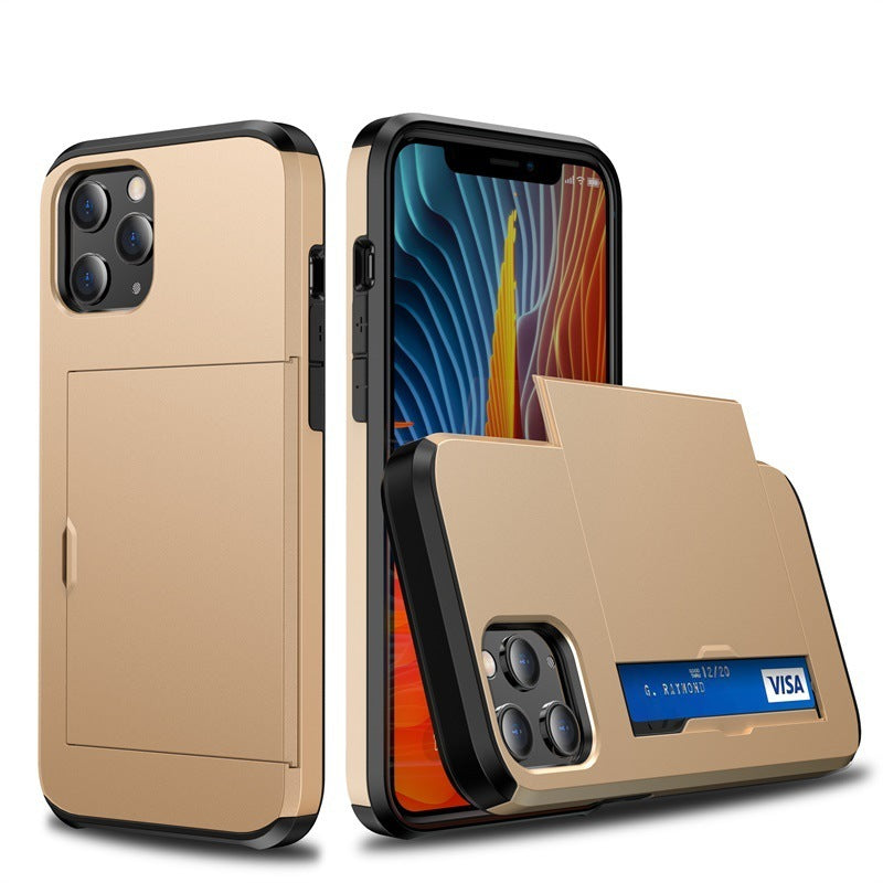 SGP Sliding Card Holder Phone Case – Dual Layer Protection + Wallet Function