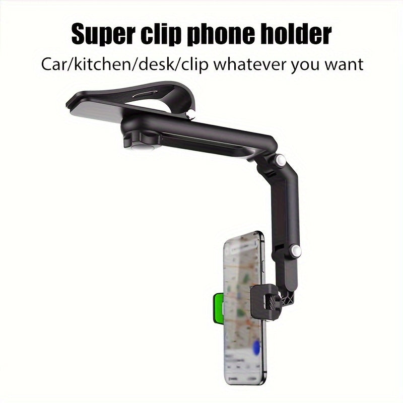Universal 1080° Sun Visor Car Phone Holder – Adjustable Mount