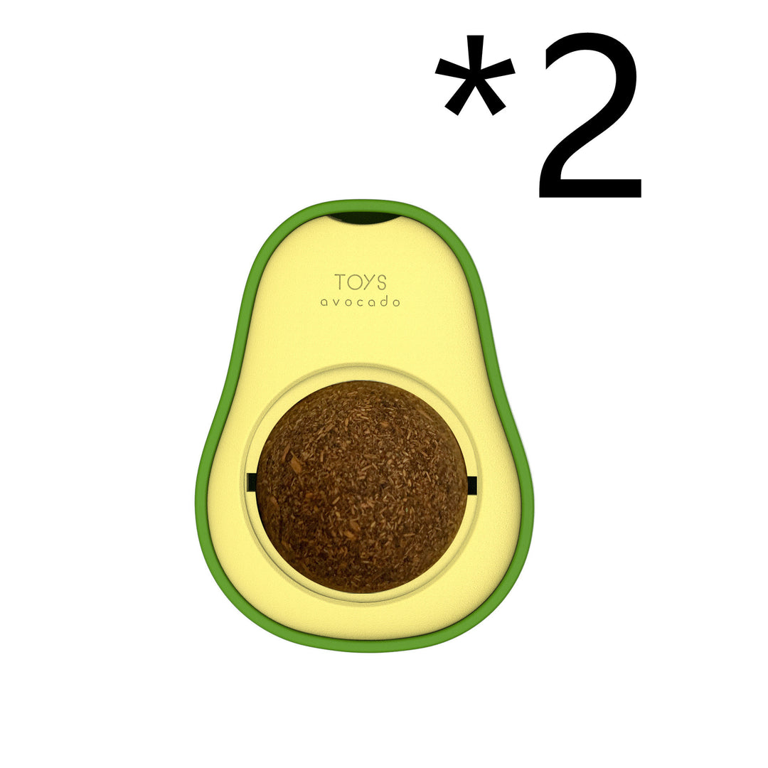 Avocado Catnip Ball Toy with Peppermint – Dental & Digestive Benefits