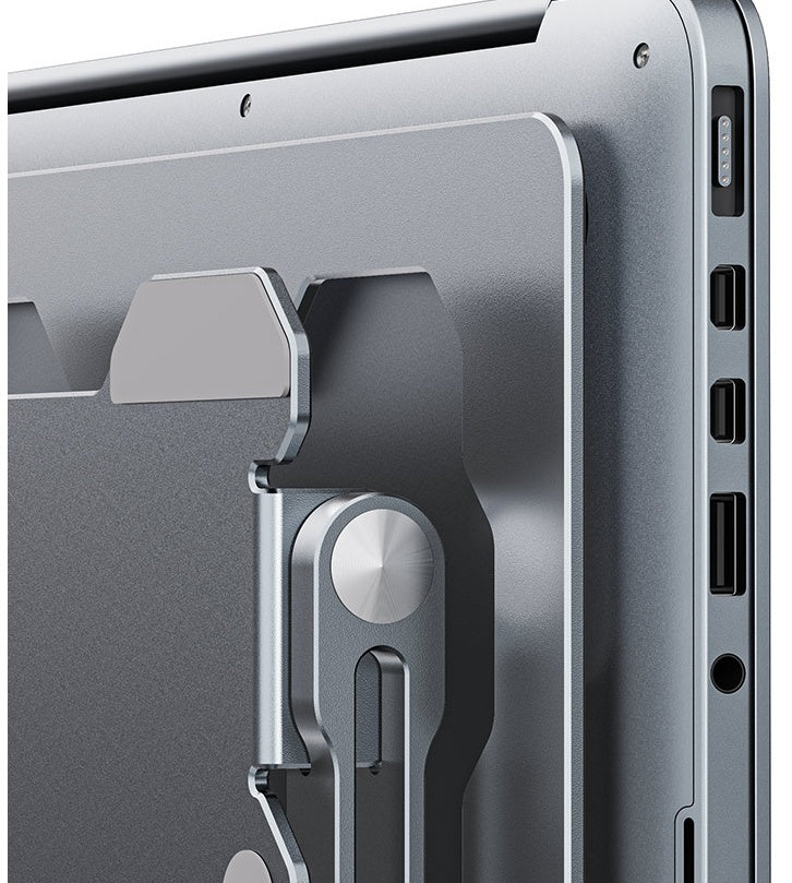 Adjustable Ergonomic Aluminum Laptop Stand – Foldable & Portable up to 15” – phone-stand