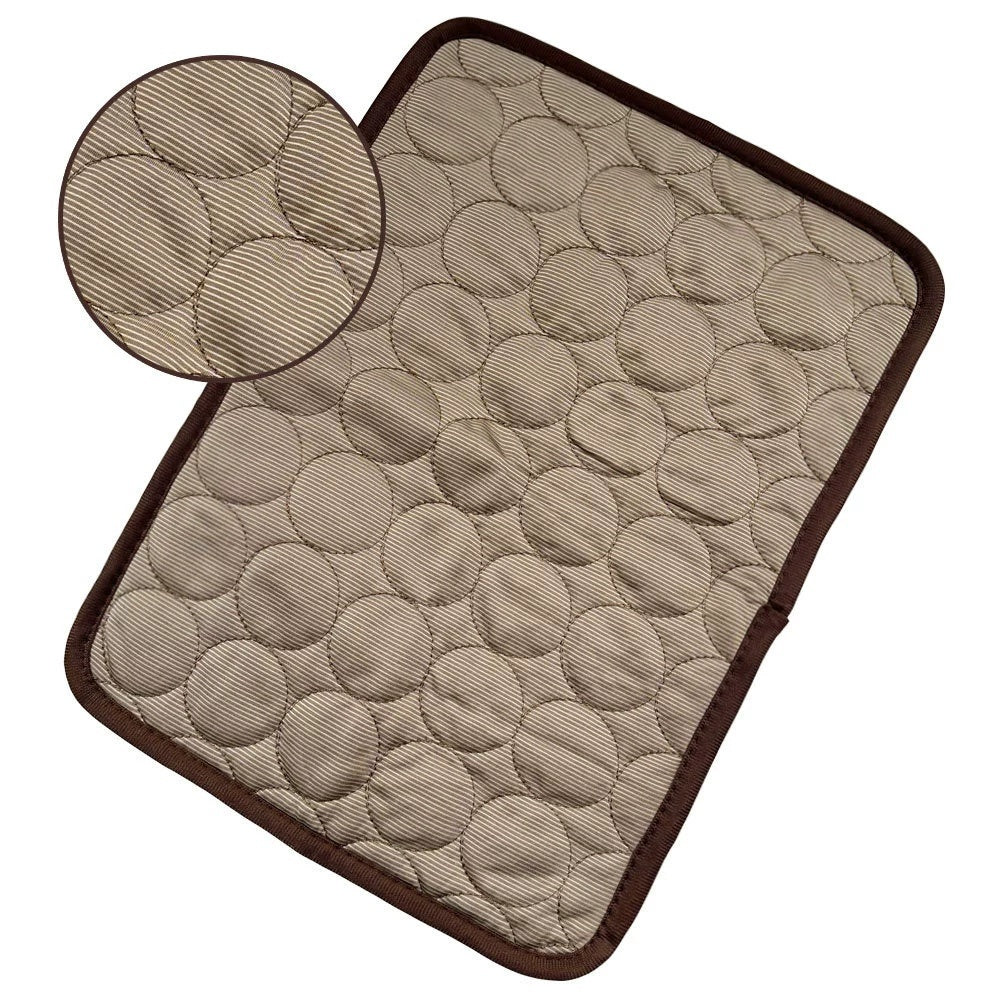 Ice Silk Pet Cooling Pad – Breathable Summer Mat for Dogs & Cats (No Water Needed)
