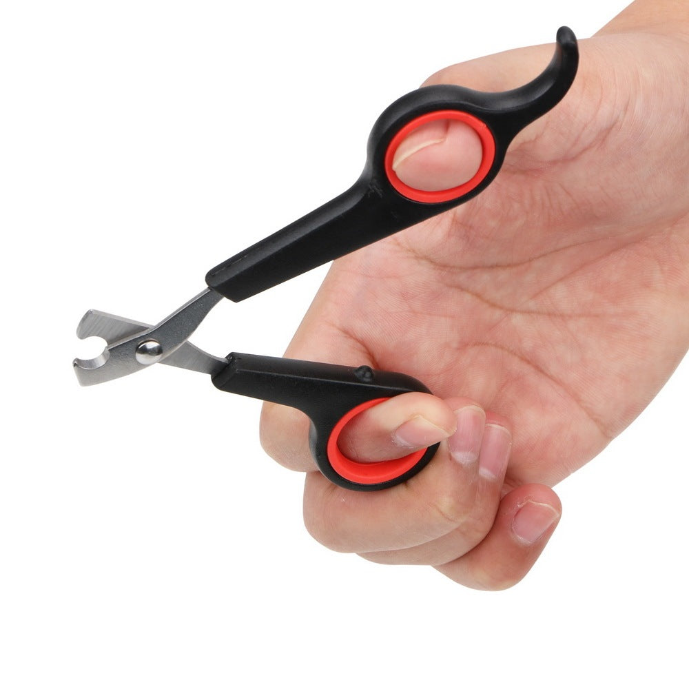 Stainless Steel Pet Grooming Scissors – Precision Nail & Fur Trimming Tool