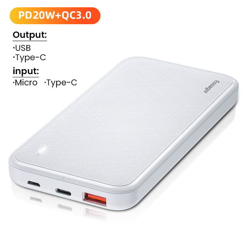 Universal Portable Power Bank – Polymer Lithium Battery, 2 Colors