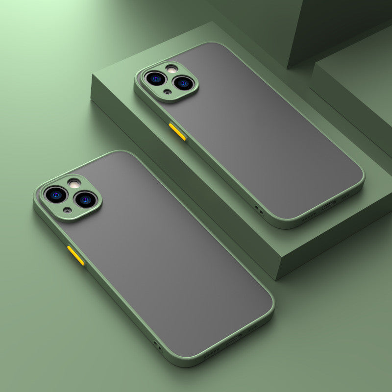 Solid Color TPU iPhone Case – Slim Minimalist Shockproof Back Cover