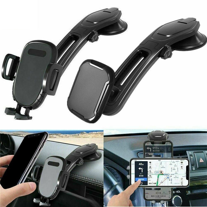 Universal Car Phone Mount – Dashboard & Windshield Holder with One-Touch Lock and 360° Rotation – car-accessory