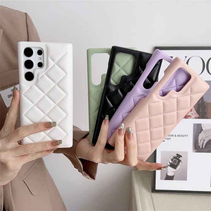 Puffer Jacket iPhone Case – Quilted Imitation Leather in Cozy Korean Style – phone-case