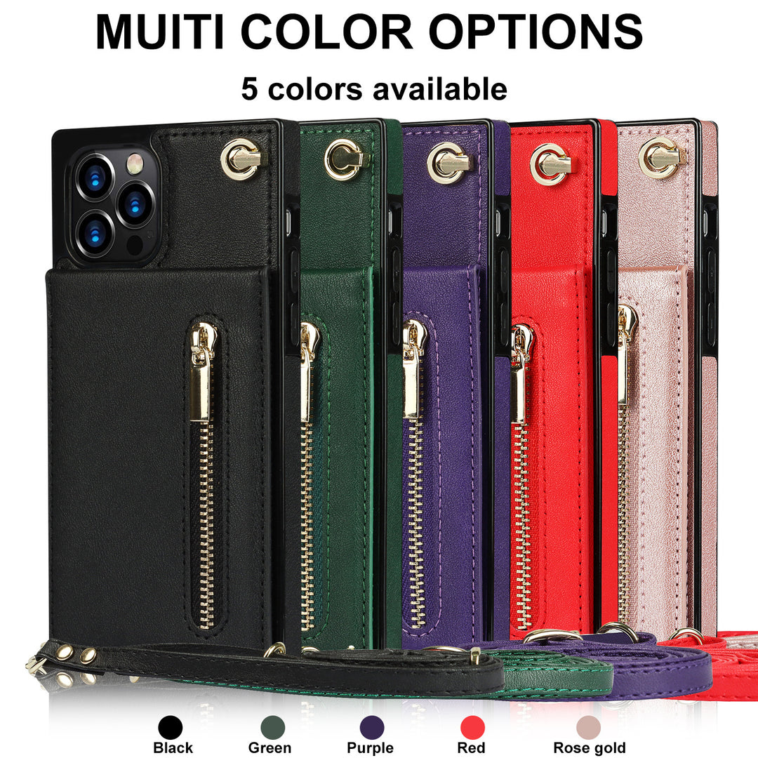 PU Leather Zipper Crossbody Phone Case – Wallet Cover for Samsung Models - JEFF's Favorite Picks