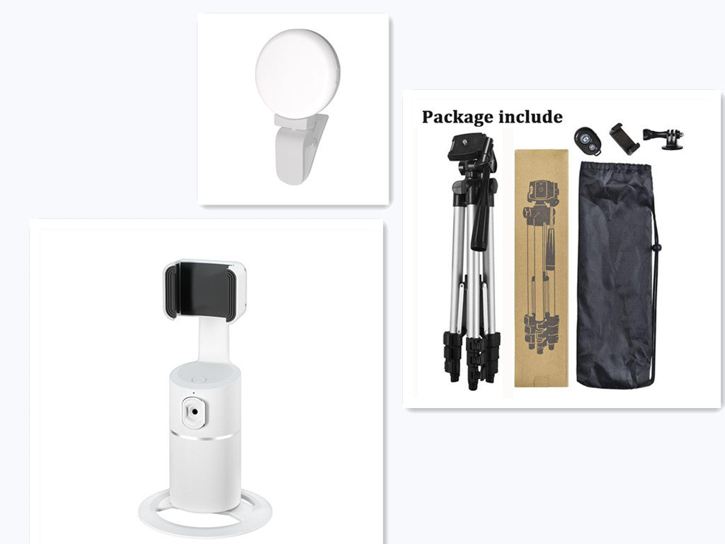 AI Face Tracking Phone Mount – 360° Auto-Tracking Stand for Live Streaming & Vlogging – tech-gadget