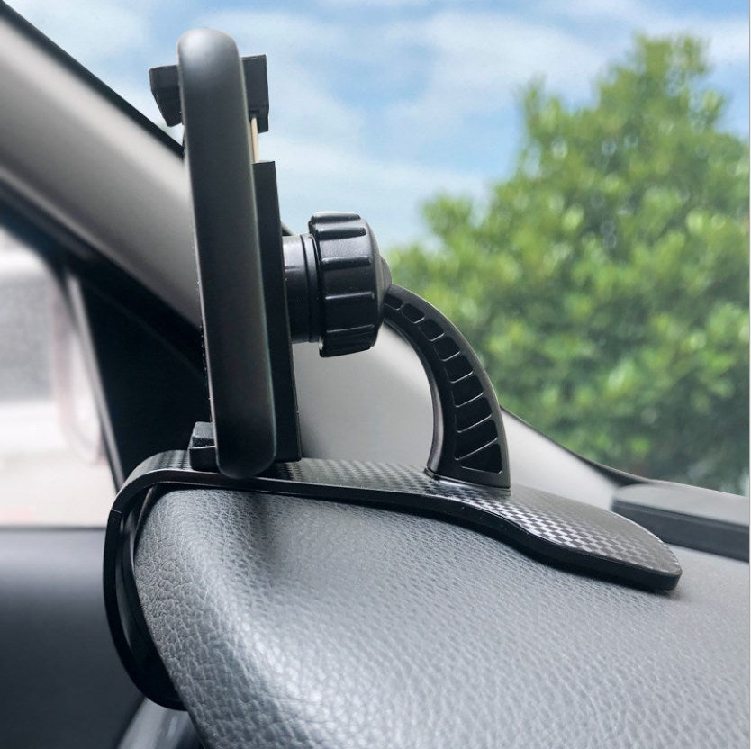 360° Dashboard Car Phone Holder – Universal Stretchable Clip Mount