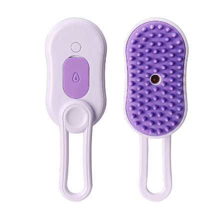 3-in-1 Electric Steam Pet Brush – Anti-Static Grooming Tool for Dogs & Cats – grooming kit
