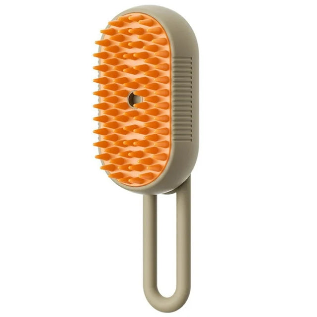 3-in-1 Electric Steam Pet Brush – Anti-Static Grooming Tool for Dogs & Cats – grooming kit