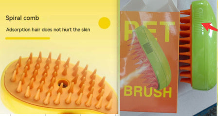 Modern Plastic Pet Brush – Compact & Gentle Grooming for Cats & Dogs