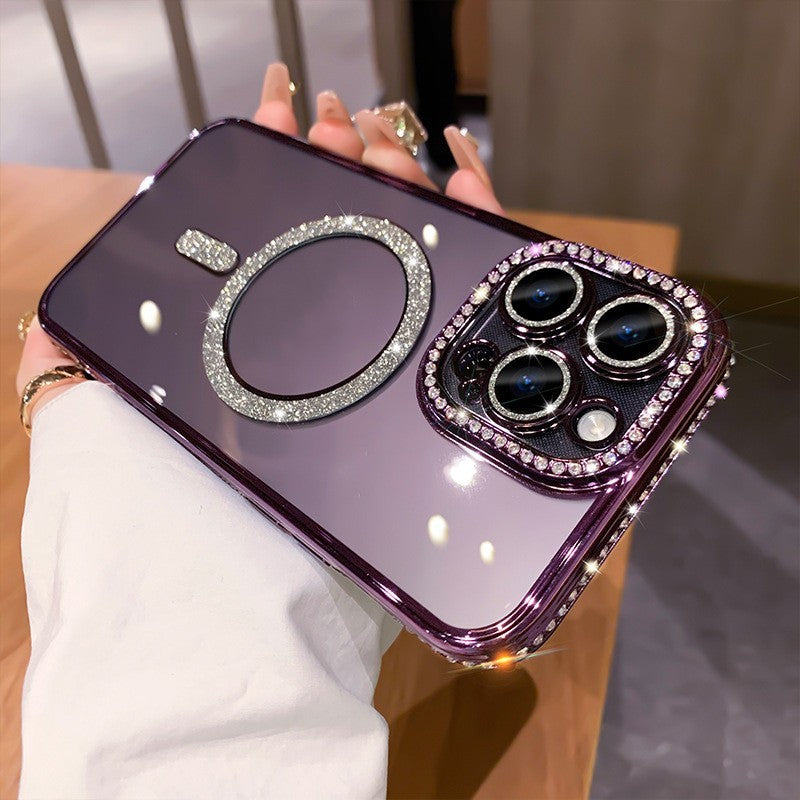 Electroplated Soft Silicone iPhone Case – Glossy Metallic Luxury Cover