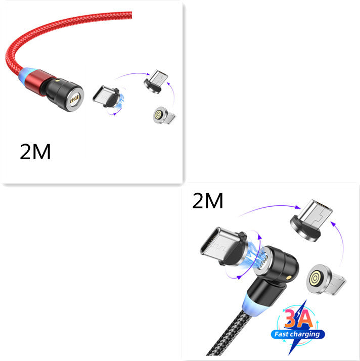 3-in-1 Fast Charging Cable – USB + Lightning + Type-C with 3A Quick Charge Support – car-accessory