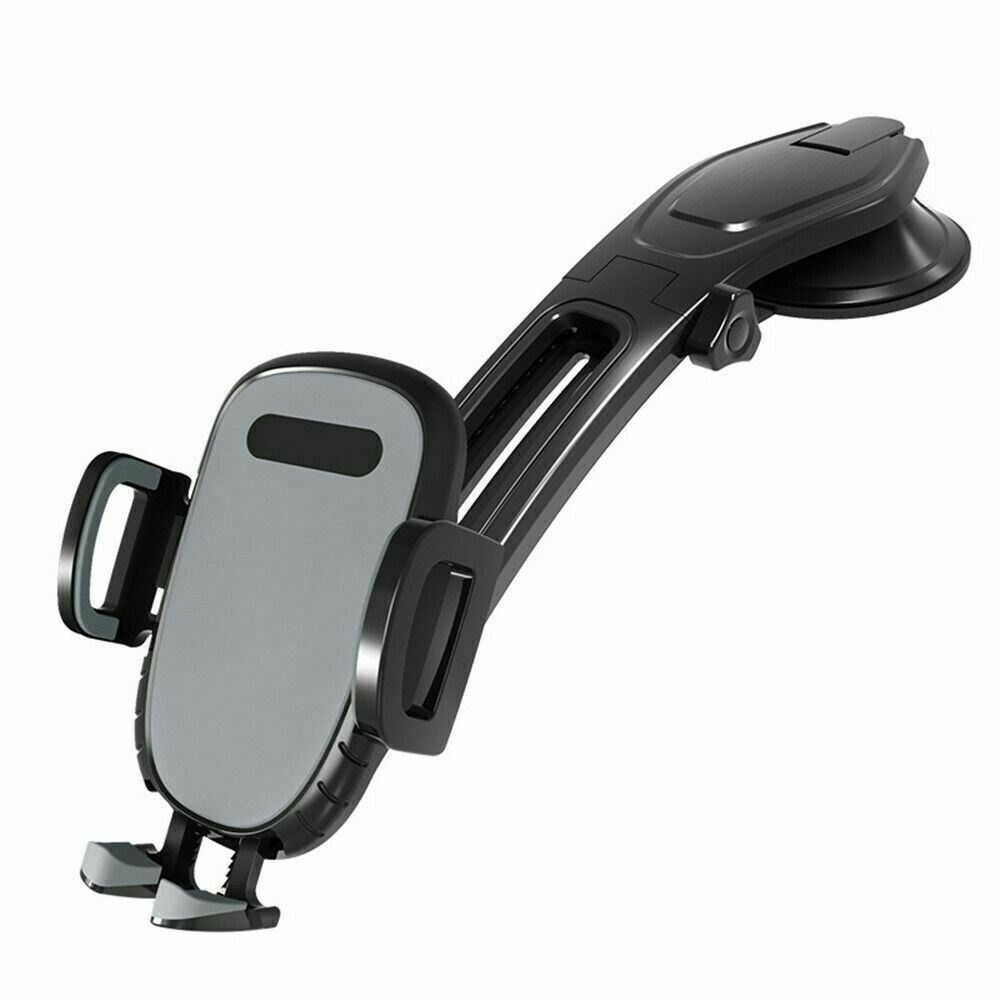 Universal Car Phone Mount – Dashboard & Windshield Holder with One-Touch Lock and 360° Rotation