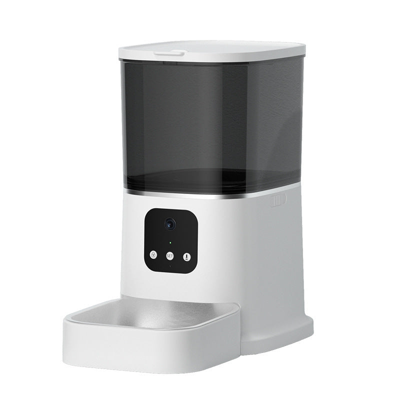 Smart WiFi Automatic Cat Feeder – 6L Capacity with App Control, Voice Feed & Video Options