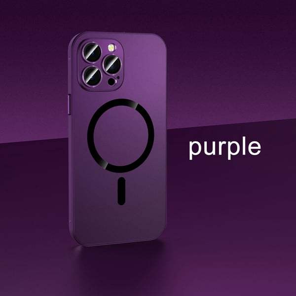 Magnetic Anti-Drop iPhone Case – Alloy + PC Snap Lock Full Protection Cover