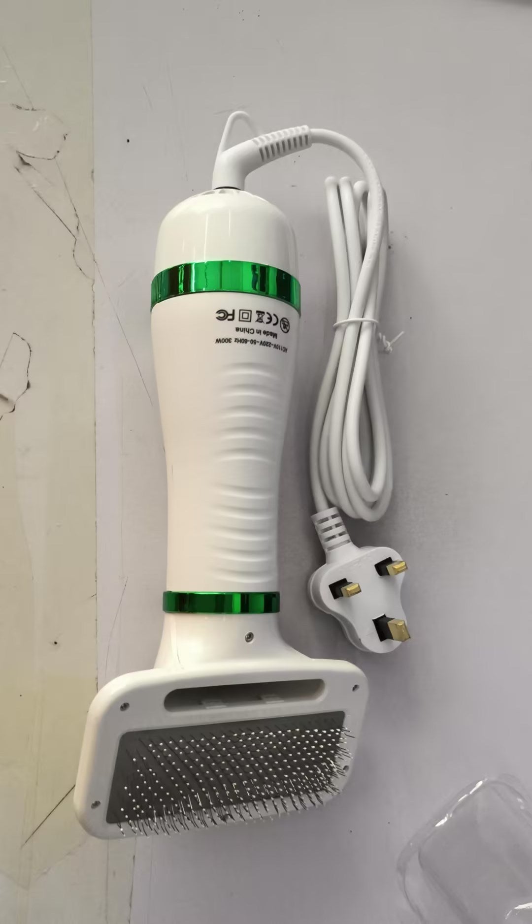 2-in-1 Pet Hair Dryer & Grooming Comb – Quiet Dryer with Safe Heat for Dogs & Cats – grooming kit