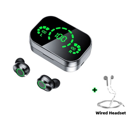 YD03 Wireless Bluetooth-compatible Headset TWS Large Screen Smart Digital Display In Ear Breathing Light - JEFF's Favorite Picks