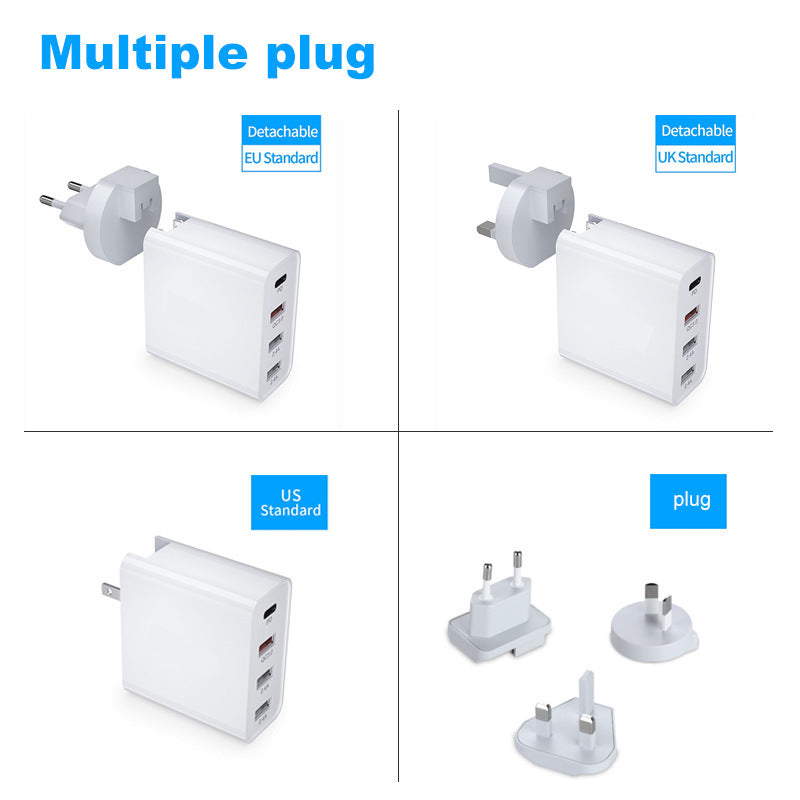 Multi-Port USB Fast Charger – PD & QC Quick Charging Hub (2–4 Ports)