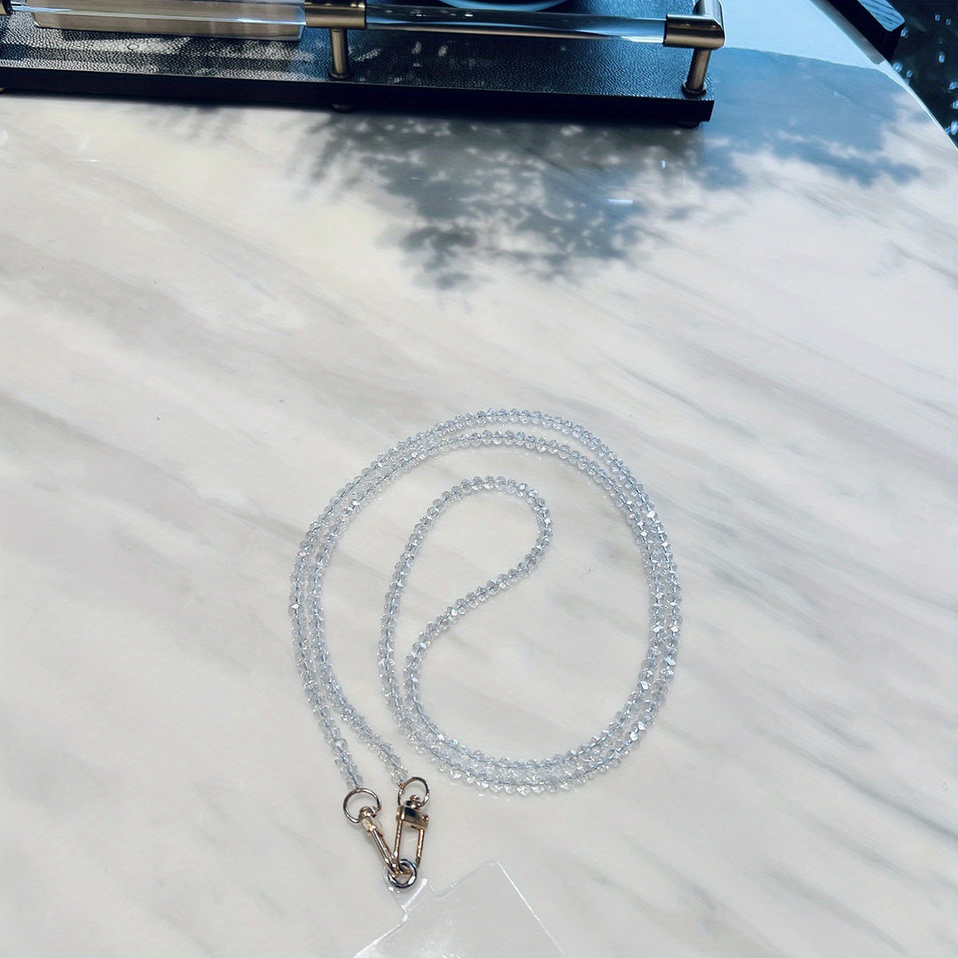Crystal Phone Lanyard Chain – Stylish Shimmering Strap
