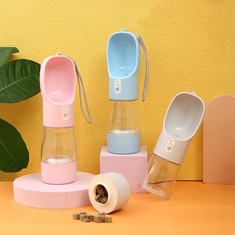 Portable Pet Water Bottle – 458ml Leak-Proof Dog & Cat Travel Cup