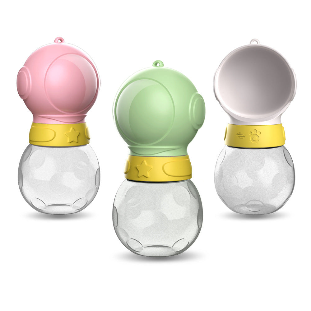 2-in-1 Portable Pet Water Bottle & Food Container – 380ml Travel Kettle – grooming kit