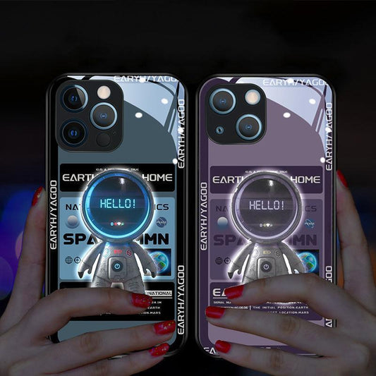 Astronaut iPhone Case | Galaxy Tempered Glass Cover – phone-case