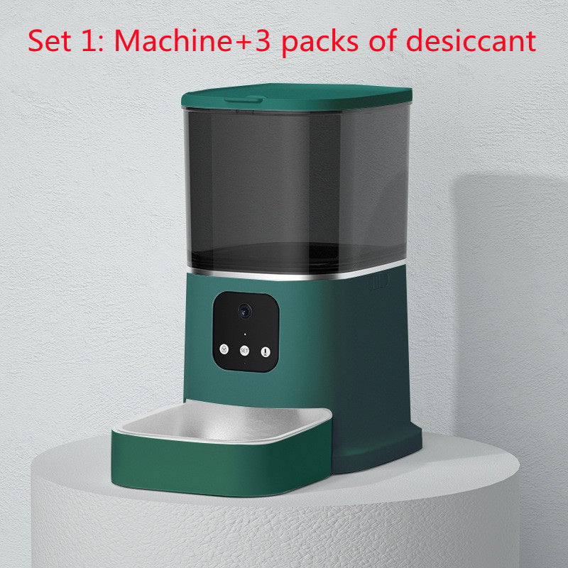 Smart WiFi Automatic Cat Feeder – 6L Capacity with App Control, Voice Feed & Video Options